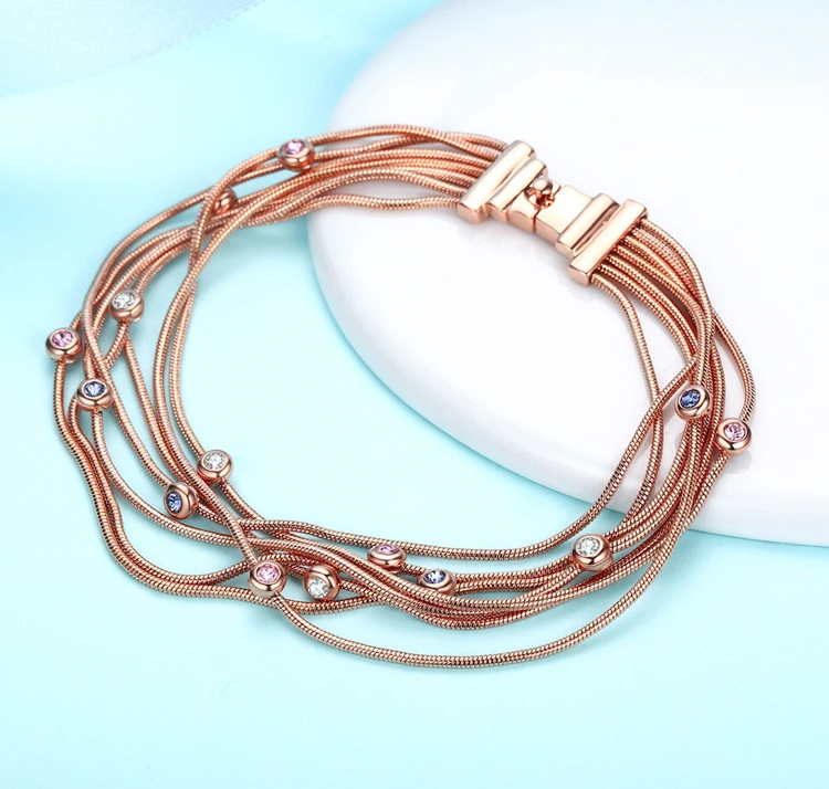 Модные Многослойные очаровательные цепочки и браслеты высокого качества AAA