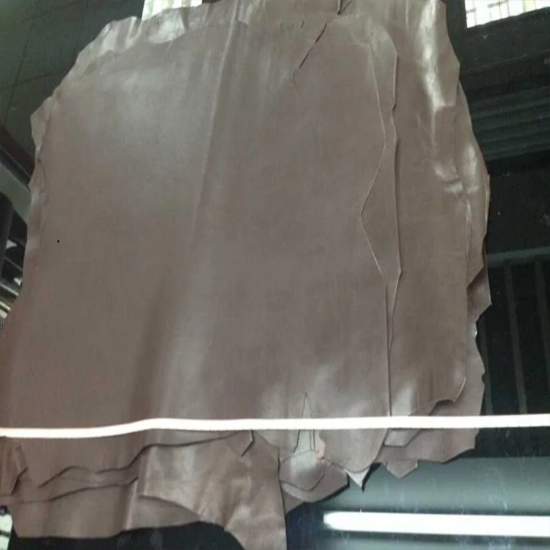 Горячая Распродажа коричневая натуральная козья кожа ткань 0 9 1 2 мм для