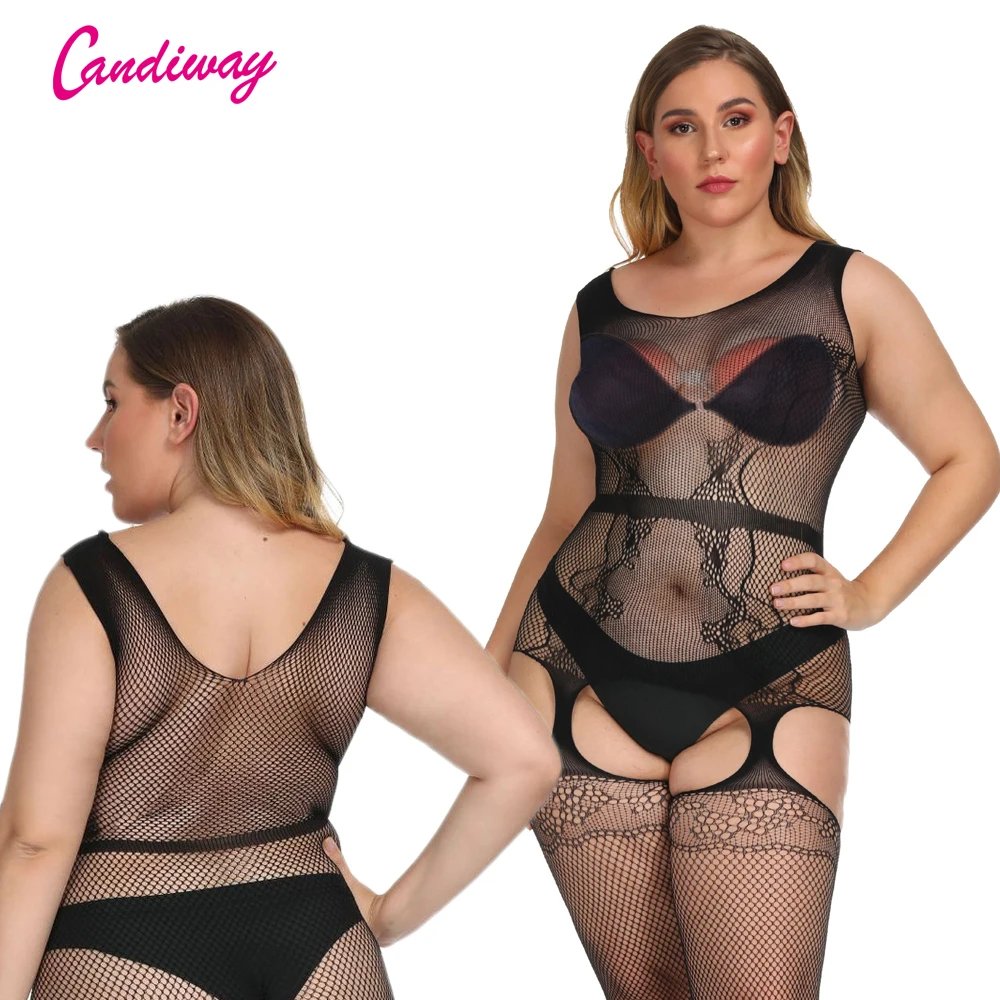 Сексуальное женское белье babydoll Кружевное боди с вырезом сексуальное плюс размер