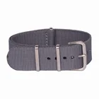 Ремешки для наручных часов в стиле ретро, 22 мм, мужские, женские, серые, армейские, военные, НАТО, тканые, нейлоновые ремешки для часов, ремешок с пряжкой, 22 мм ремешок для часов