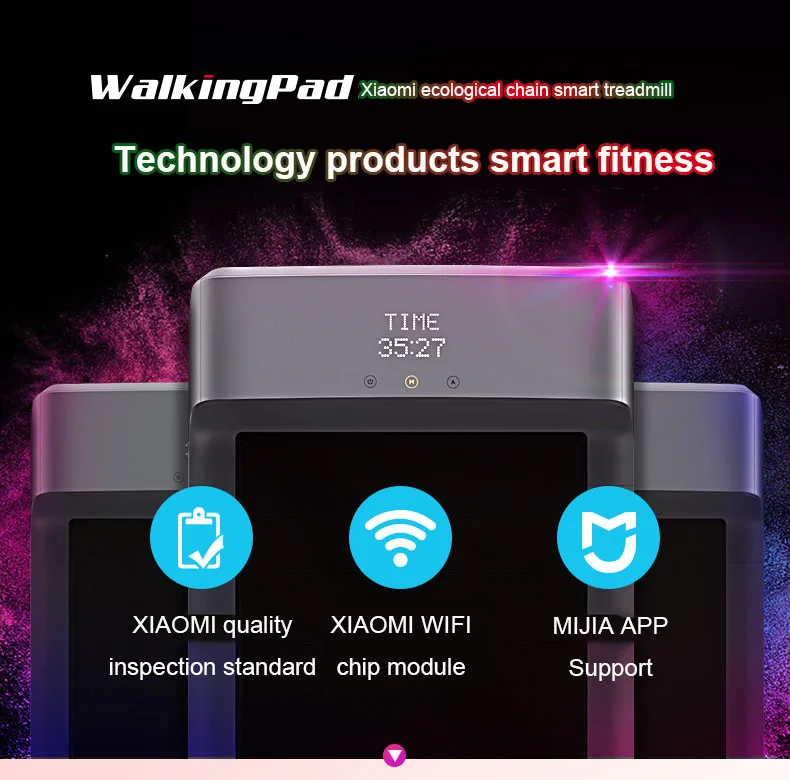 Xiaomi Mijia Walkingpad складная прогулочная машина для упражнений офисная домашняя беговая дорожка без каблука умное Управление скоростью подключение приложение Mijia
