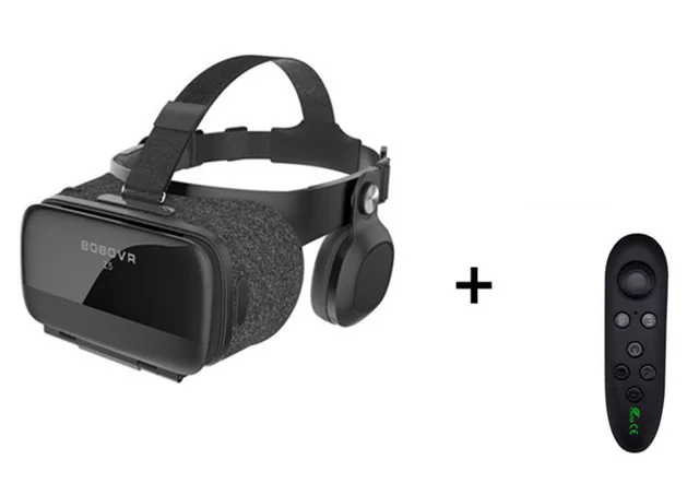 VR and Controller UZQi BoboVR Z5 Bobo VR Gerceklik очки виртуальной реальности Гарнитура очки картонный шлем 3D VR коробка смартфон - Цвет: VR and Controller