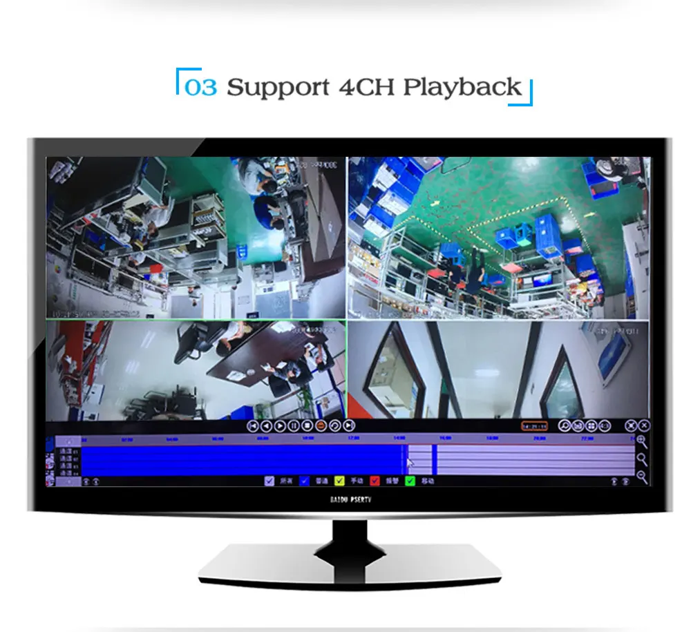 N_eye 4CH комплект видеонаблюдения 2MP Водонепроницаемая наружная камера видеонаблюдения Система Профессионального видеонаблюдения Wifi комплект для безопасности