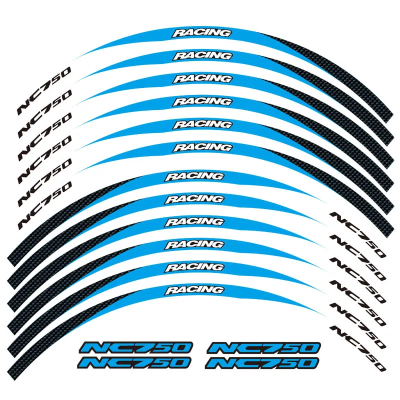 Передняя и задняя края мотоцикла внешняя наклейка обода 17 дюймов колеса