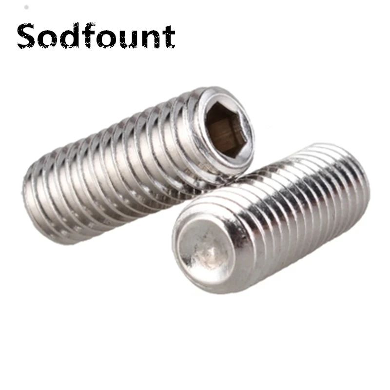 Винты с шестигранной головкой из нержавеющей стали, 20 шт./лот M8X8/10/12/16-50 мм, 304