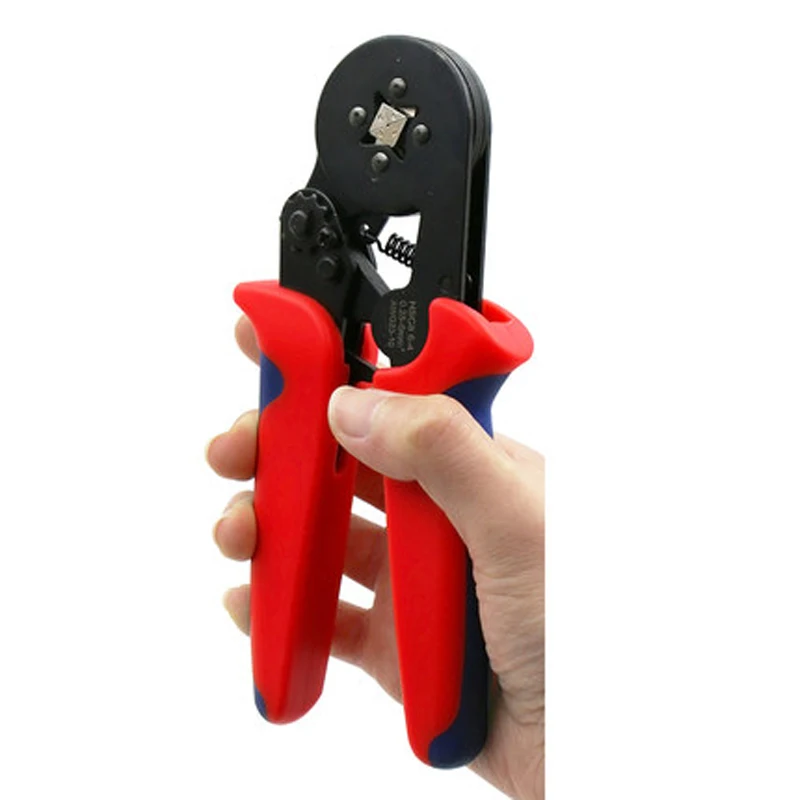 Обжимные плоскогубцы HSC8 6-4, автоматический инструмент для зачистки проводов 0,25 ~ 10 мм2, для кабельных втулок, наконечников, саморегулируемые, AWG 23-7