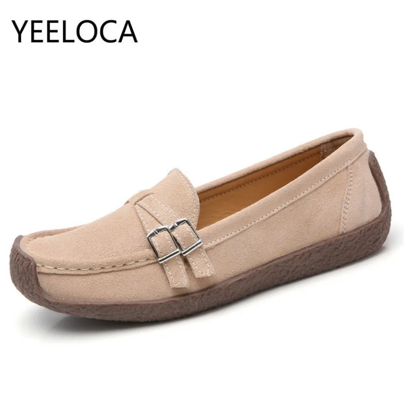 

Женские мокасины YEELOCA, демисезонные, из натуральной кожи, на плоской подошве