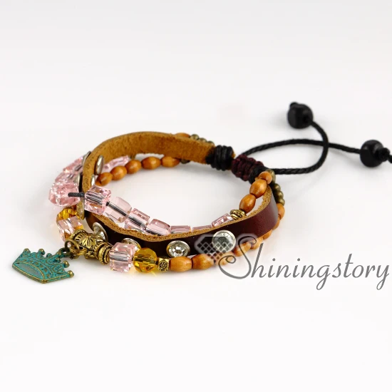 Мужские кожаные браслеты манжеты key crown sea shell|personalized charm bracelets|bracelet braidedmen bracelets |