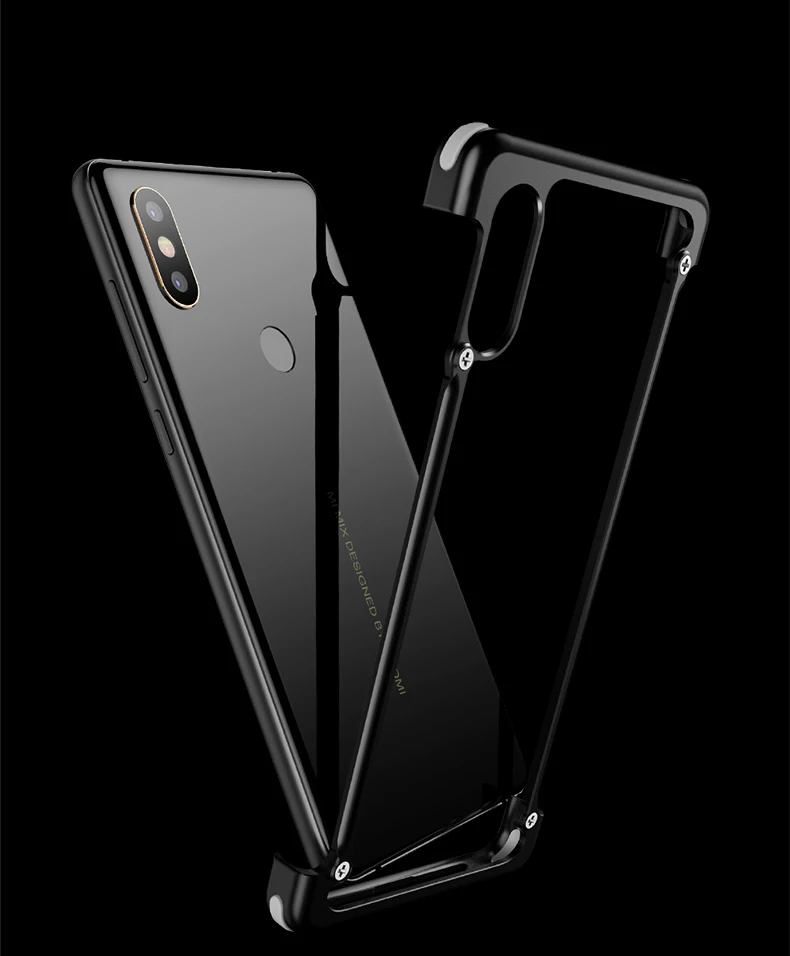 Oatsbasf Алюминиевый металлический бампер чехол для Xiaomi Mi Mix 2 Роскошная подушка безопасности Защита от падения жесткий чехол сумка для Xiaomi Mi Mix 2
