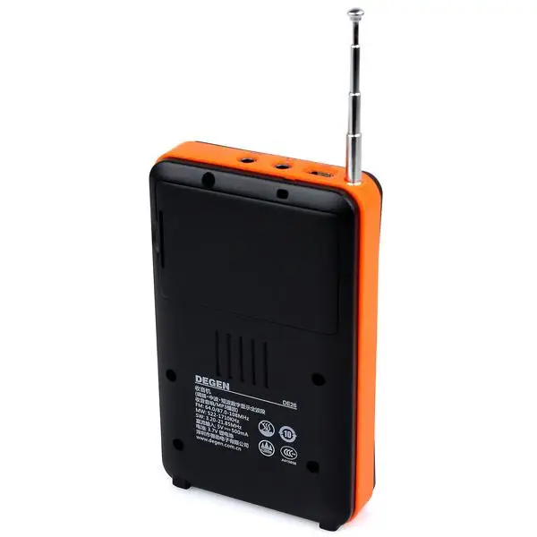 Новая FM стерео цифровая аудио MP3 карта полный диапазон радио Радио Degen DE26 Y4105A