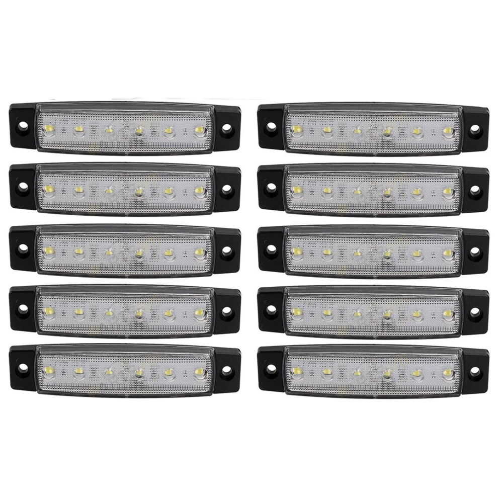 Автомобильные аксессуары 30pcs 12V 6 светодиодов Грузовик Автобус Лодочный Прицеп