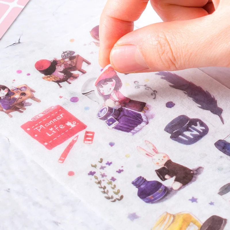 6 листов в партии девушки и друзья кавайные бумажные наклейки дневное украшение