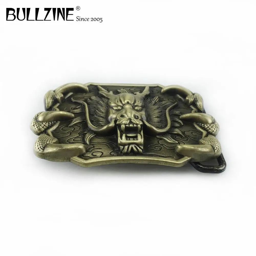 Bullzine модный пояс с пряжкой в виде головы дракона Ретро ковбойские джинсы Подарочный ремень пряжка FP-03717 для 4 см ширина пояс дропшиппинг