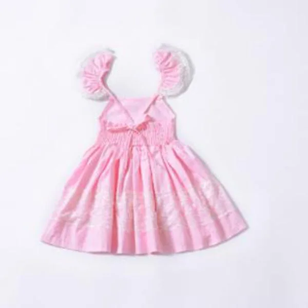 Children's Girls Summer Dresses Casual Lace Girl Princess Baby Party Wedding Beauty Dress Sleeve | Детская одежда и обувь