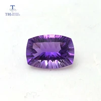 tbj natural amethyst cushion 1014mm concave cut ard 6ct for 925 silver jewelry mounting100 natural amethyst loose gemstones