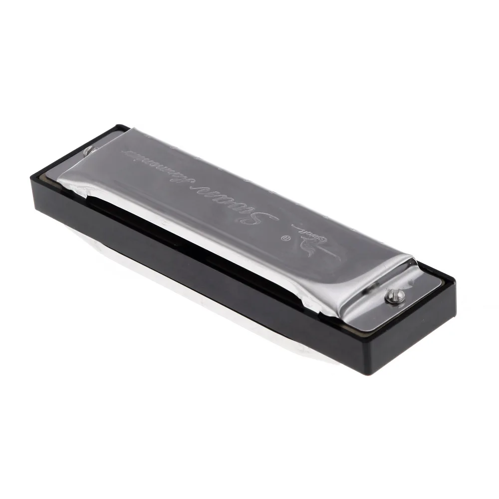 Harmonica Diatonic Blues Арфы рот Органы 10 отверстий гармоника ключ G Reed со Чехол серебро