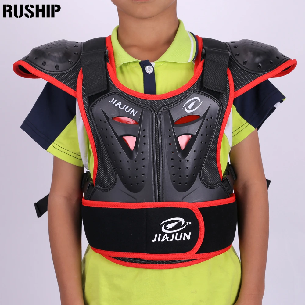 .Детская Защита спины. Профессиональные Детей жилеты брони мотокросс броня лыж