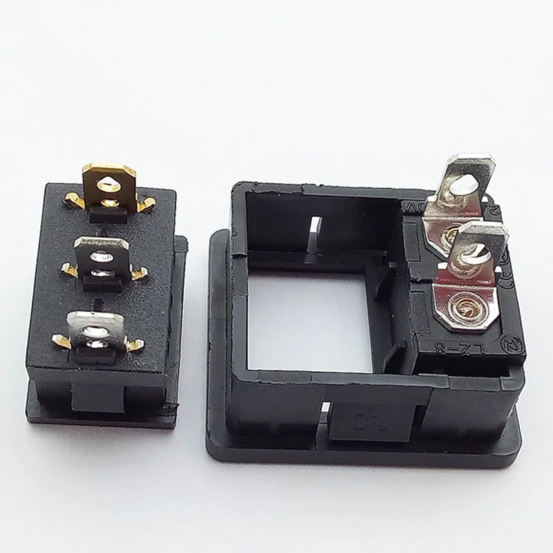 3pins Switch 1 шт. выключатель питания и разъем, Кулисные Переключатели, переключатель с 3 Pin или 4 Pin, адаптеры питания для монтажа в панель - Цвет: 3pins Switch