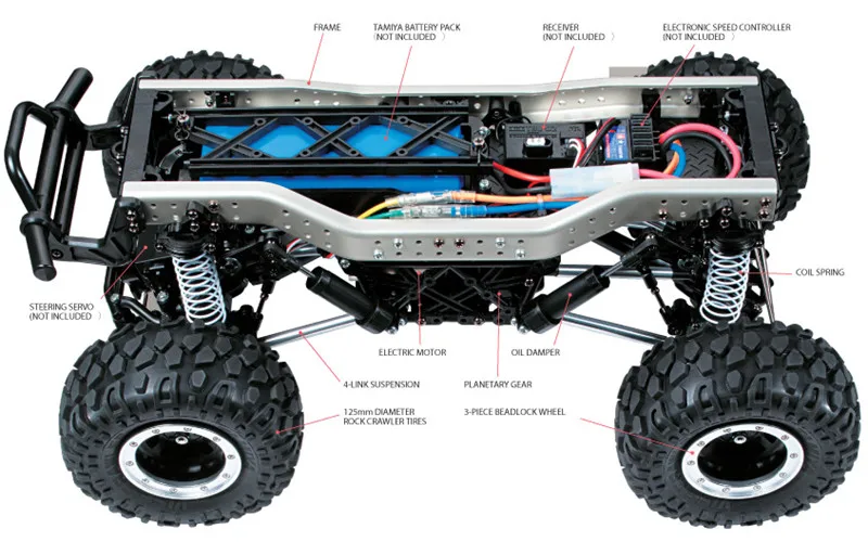 Автомобильный комплект TAMIYA 84411 1/10 EP FJ Cruiser|Детали и аксессуары| |
