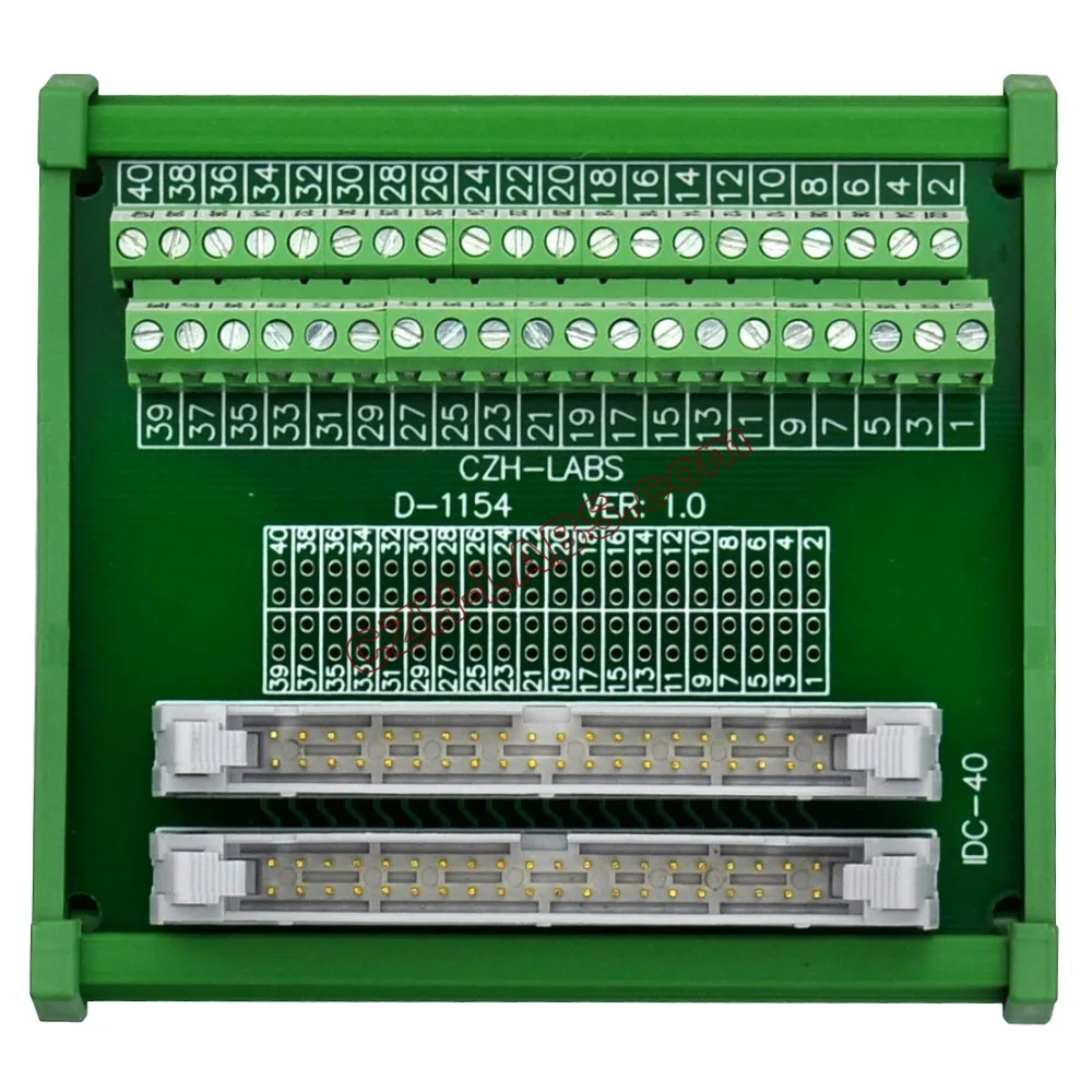 CZH-LABS на din-рейку двойной IDC40 шаг 2 54 мм разъем для мужчин Интерфейс модуль