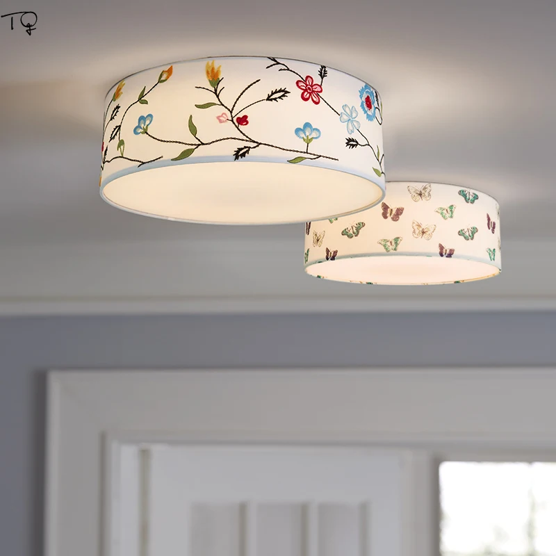 Круглый современный светодиодный потолочный светильник в скандинавском стиле с