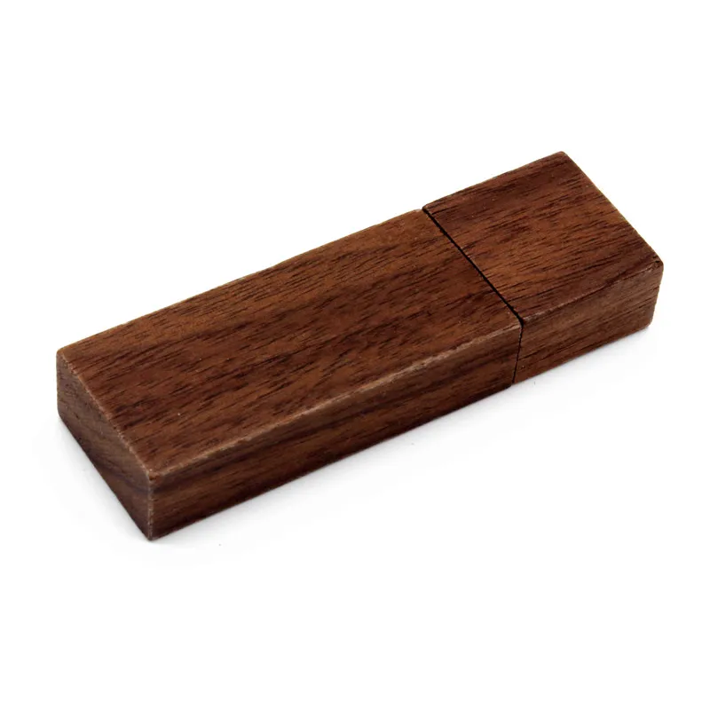 SHANDIAN(более 10 шт. бесплатный логотип) фотография деревянный usb+ коробка usb флэш-накопитель карта памяти Флешка 8 ГБ 16 ГБ 32 ГБ свадебные подарки - Цвет: Walnut wood