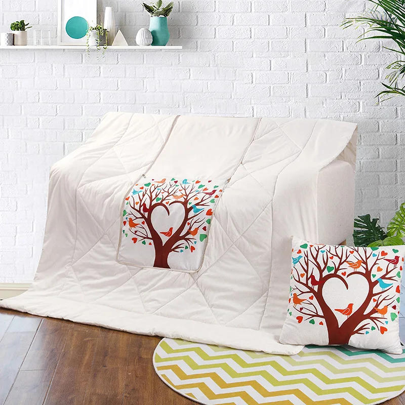 Home Decoration Shape-shift Cushion 45*45cm Back ChristmasCushion Open Size 120*160 Cushion Blanket Quilts Car Cartoon Throw Pil