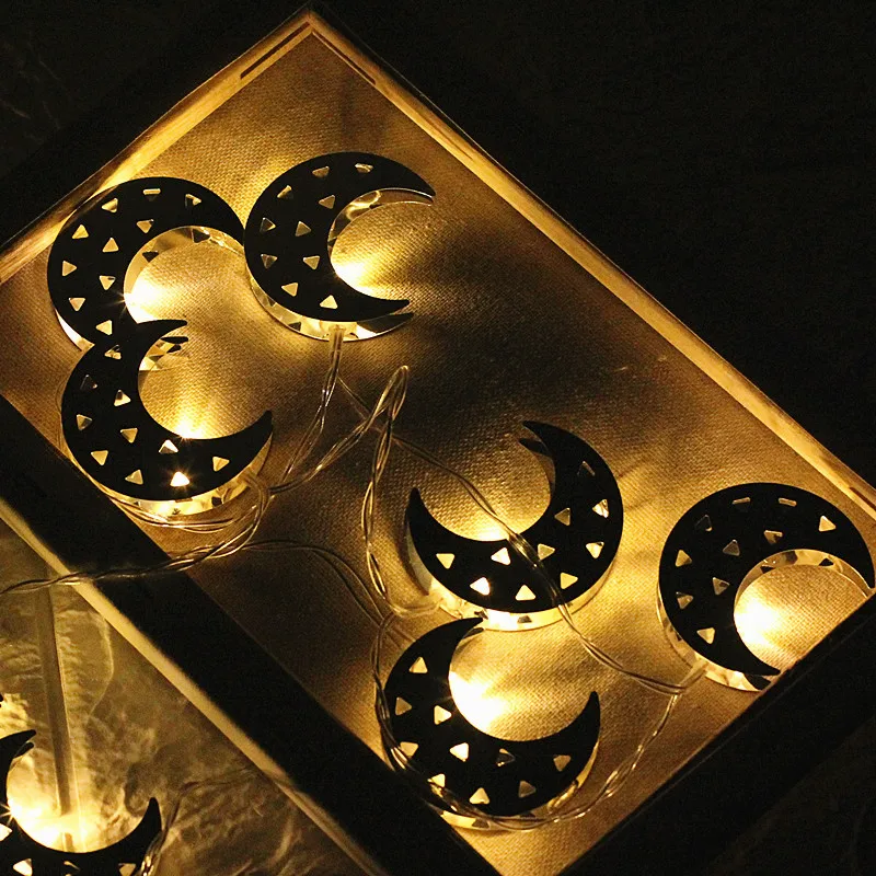 СВЕТОДИОДНАЯ Гирлянда в форме Луны светодиодный Мусульманский Исламский