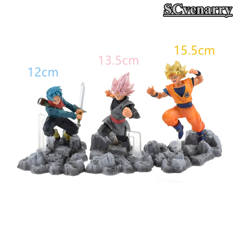 3 шт./компл. Dragon Ball Super SOUL x Gokou черные трусы Супер Saiyan Son ПВХ фигурка Коллекционная