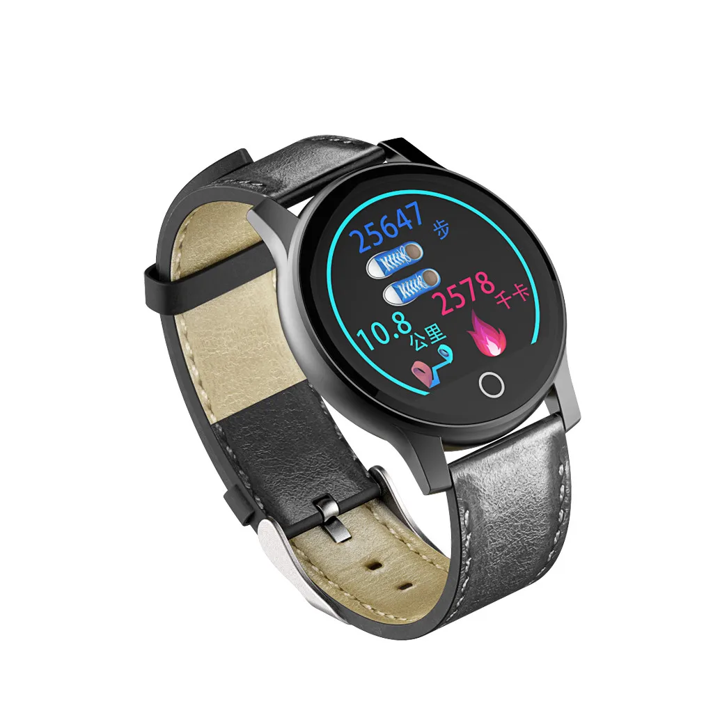 Black PPG ЭКГ Смарт Часы Монитор артериального давления сердечного ритма Smartwatch Bluetooth 5,0 монитор Шагомер цифровые наручные часы час# sw - Цвет: Black