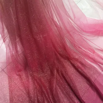 Rose Gradient Color Темно-синий черный градиент цвета звезда бронзовая позолота горячий спрей Блеск Блестки Прозрачное платье фон Сетка кружевная ткань - Цвет: Rose Gradient Color