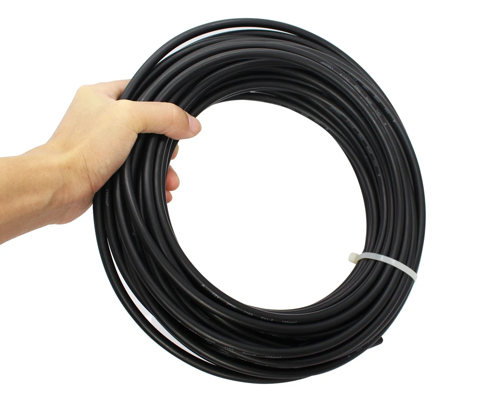 10 м/руtuv UL стандартный устойчивый 1,5 мм кв(16 AWG) фотоэлектрический кабель/TUV кабель для соединения фотоэлектрических панелей/PV кабель