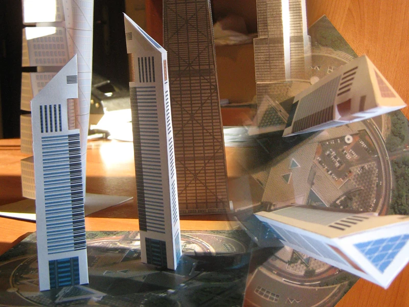Рождественский набор игрушек DIY 3D знаменитый небоскреб здания образовательная Бумажная модель паззлы для взрослых и детей домашний бар украшения игрушки