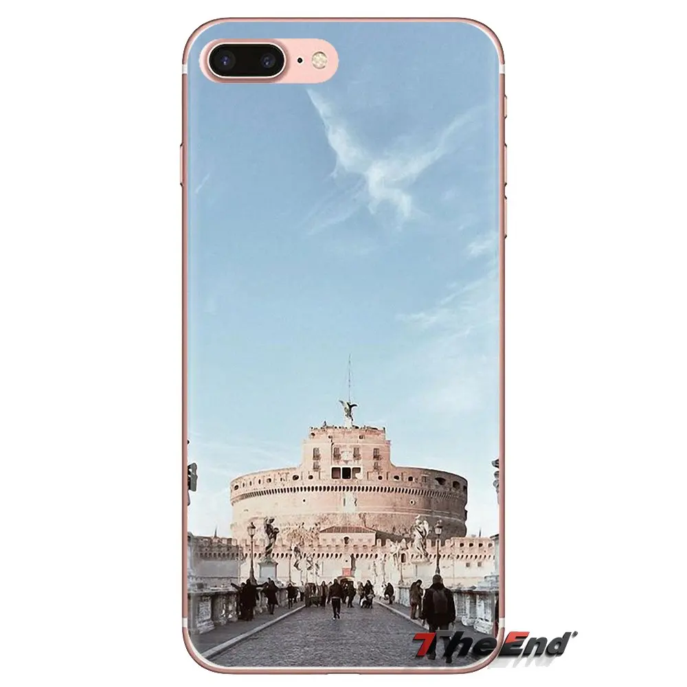 Прозрачный чехол из ТПУ Castel Sant Angelo Rome Italy для Samsung Galaxy S3 S4 S5 Mini S6 S7 Edge S8 S9 S10 Plus Note 3 4 5 8