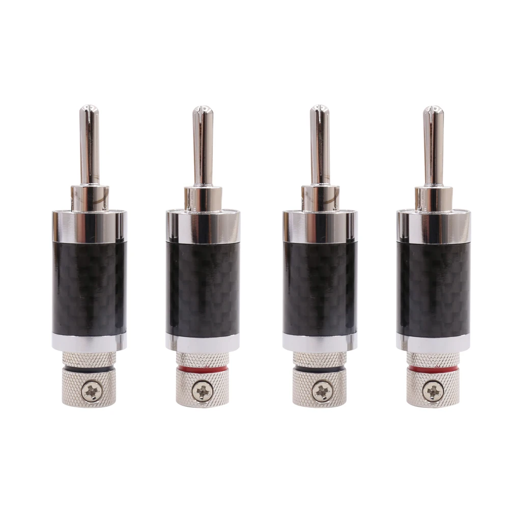 

4 шт. Acrolink CF-202(R), медный родиевый угольный банановый разъем