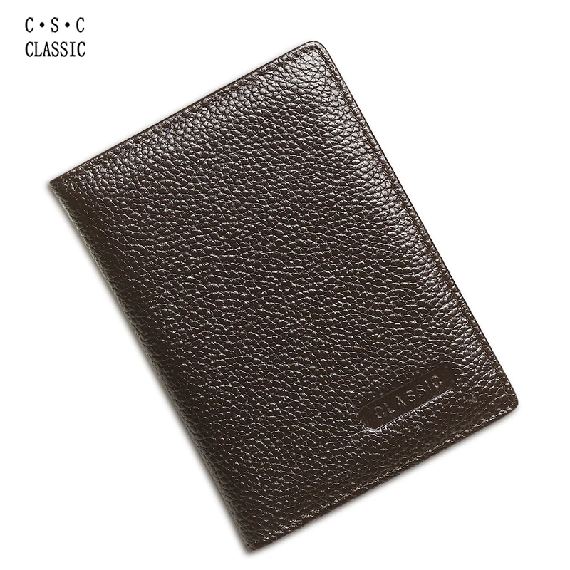 Коричневая Обложка для паспорта из натуральной воловьей кожи чехол почтовых