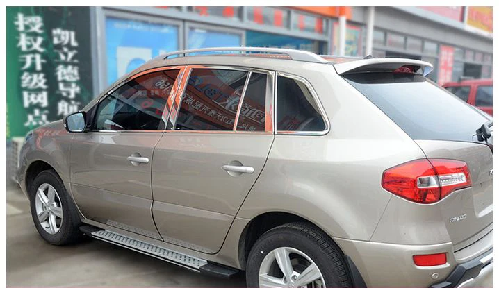 Lsrtw2017 304 нержавеющая сталь окна автомобиля планки для renault koleos 200 2008 2009 2010 2011 2012 2013 samsung QM5