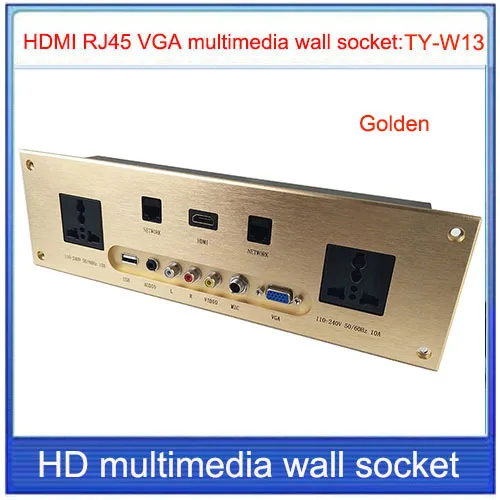 Настенная розетка HD HDMI VGA USB Сеть RJ45 Видео информационная Выходная