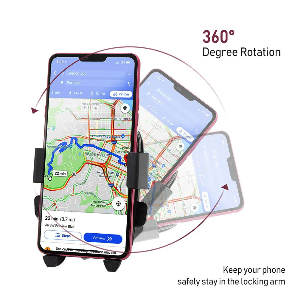Zacro Противоскользящий велосипедный держатель с ручкой крепление для телефона на