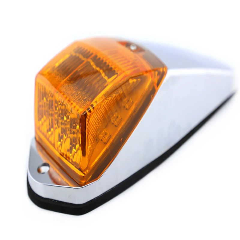 KEYECU 1 упаковка 17LED янтарный свет на крышу хромовый маркер для кабины зазор крыша