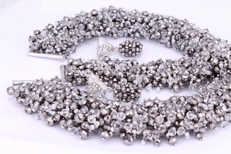 4 UJewelry свадебные комплекты украшений для женщин Свадебные африканские бусины