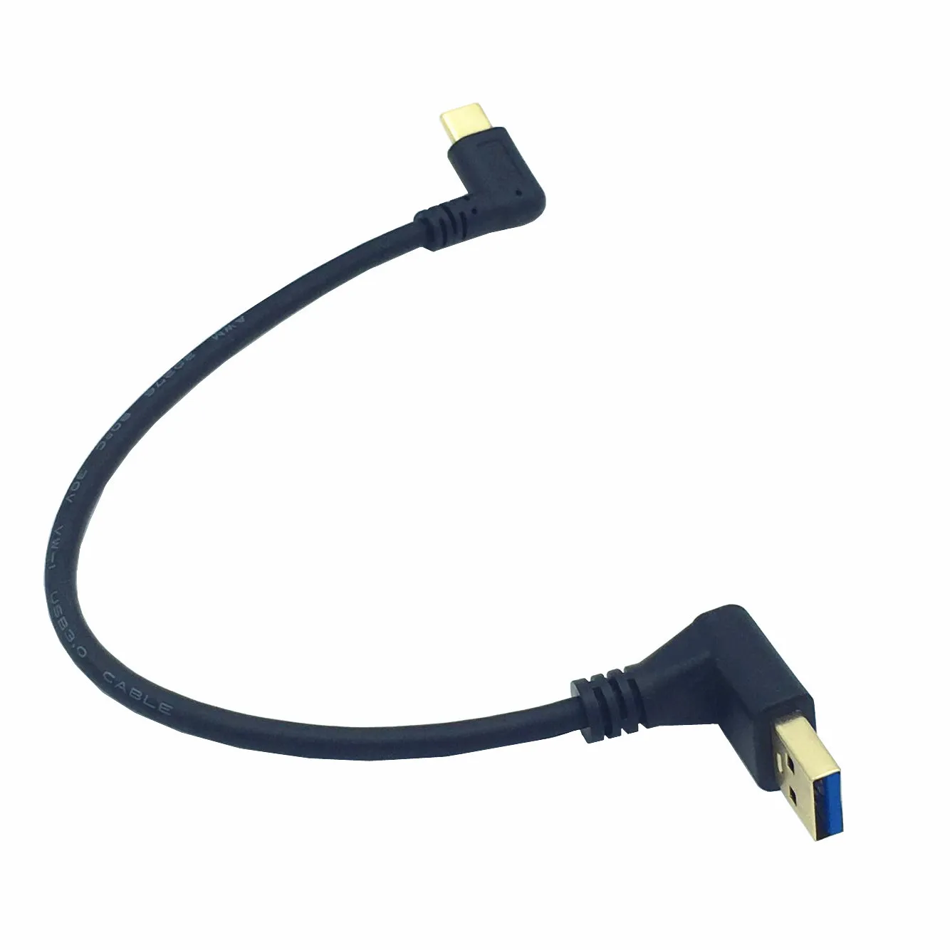 Позолоченные USB3.0 AM изгиб/Тип С Боковой изгиб компьютер Тетрадь телефон кабель