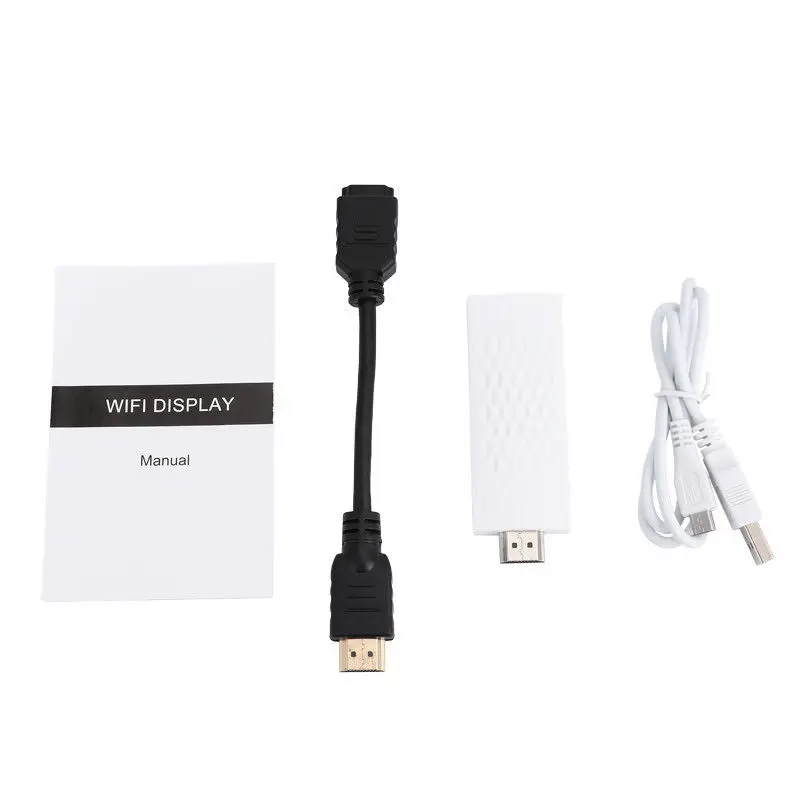 White TPQ Mira экран зеркальное отображение беспроводной wifi DLNA AirPlay HDMI tv Stick дисплей ключ приемник адаптер для IOS Android телефон к телевизору - Цвет: White TPQ