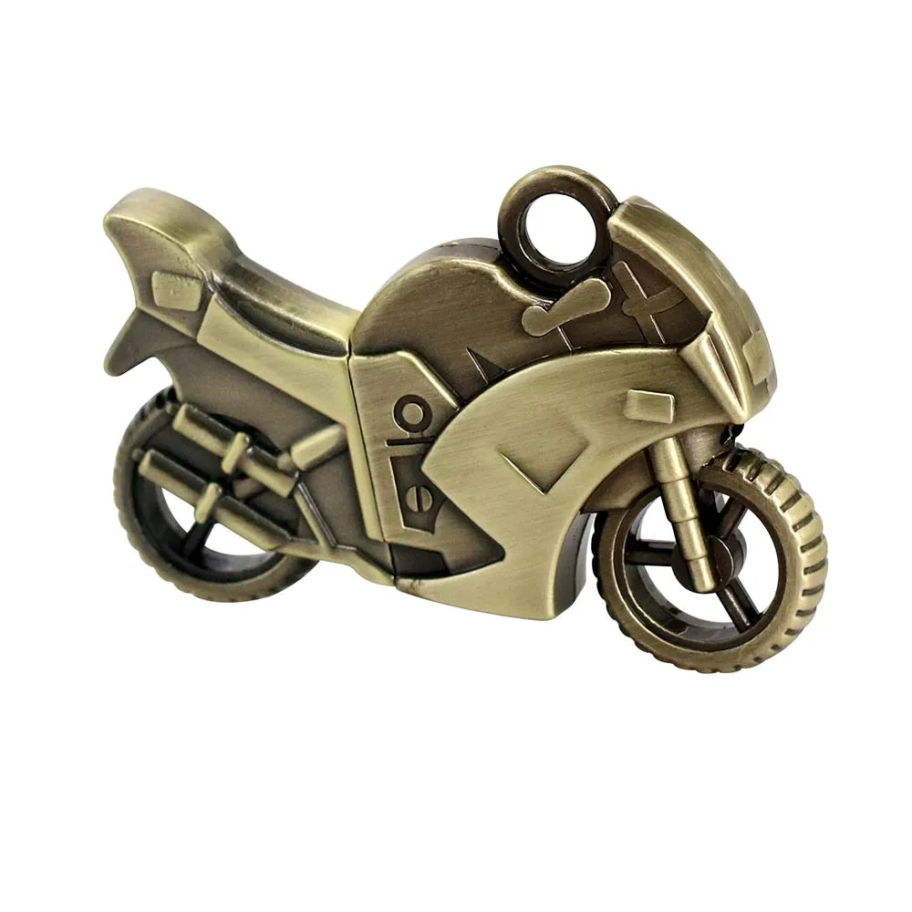 Retro Green Интеллектуальные USB флеш-накопители 64 Гб металл мотоцикл CL USB память автомобиля 128 ГБ, USB флеш-накопители 8 ГБ 16 ГБ 32 ГБ 64 Гб флешки - Цвет: Retro Green