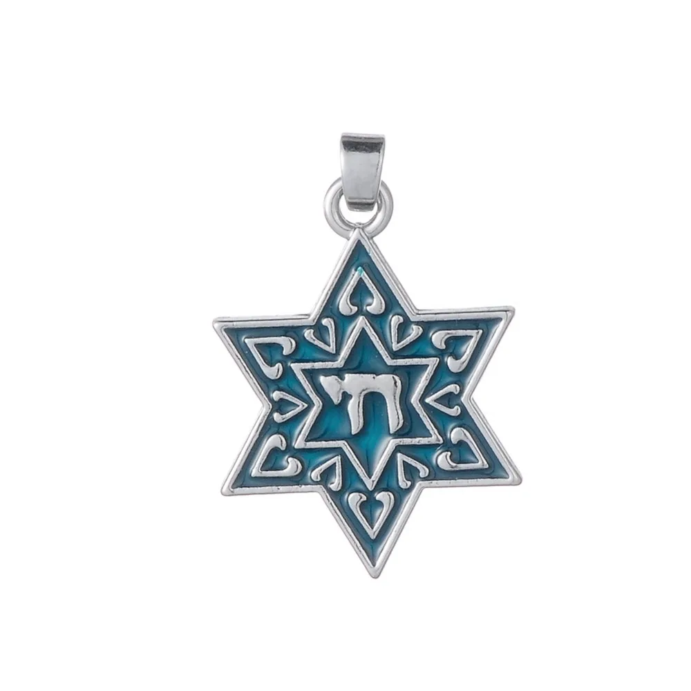Колье с эмалью Моя Звезда Давида 10 шт.|star of david|star david pendantpendant enamel |
