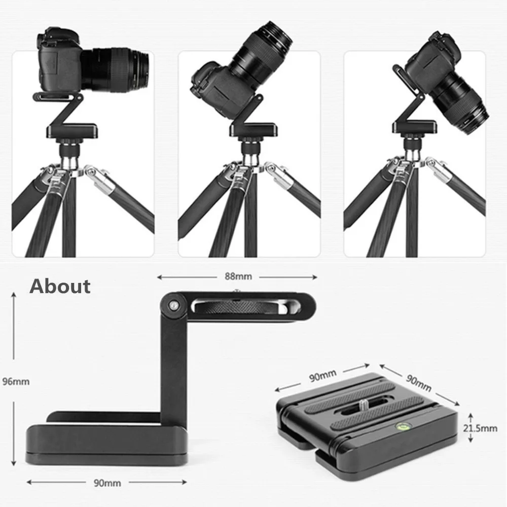 Алюминиевая Складная БЫСТРОРАЗЪЕМНАЯ пластина штатив Трипод Z Гибкая наклонная