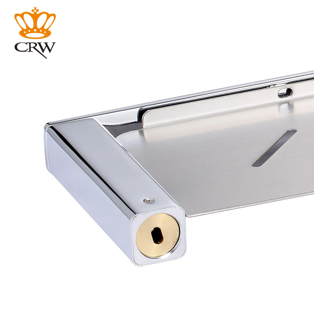CRW 72003 60 см твердая латунь хром настенная полка для ванной комнаты Душ Caddy стеллаж