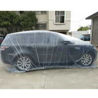 waterproof car cover disposable transparent plastic dustproof cover car rain covers auto exterior accessories protective cover