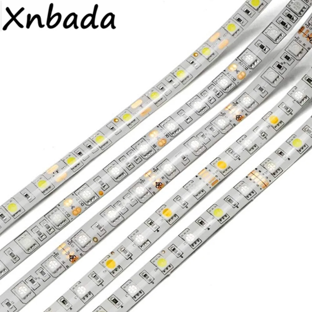 1 м/2 м/3 м/4 м/5 м 5050 RGB/RGBW/RGBWW светодиодные полосы света DC12V освещение
