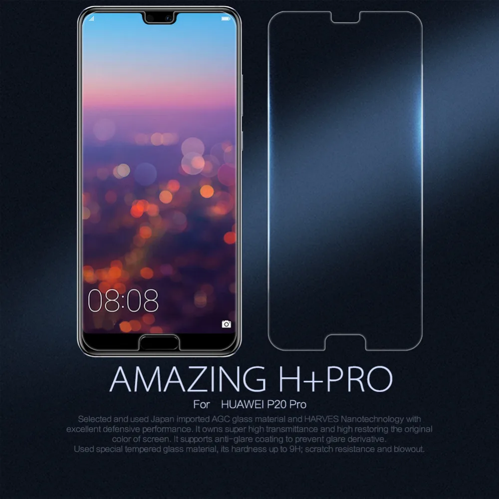 Nillkin Amazing H& H+ Pro 0,2 мм Защитная пленка для экрана для huawei P20 Pro закаленное стекло для huawei P20 Lite Защитная пленка для P20